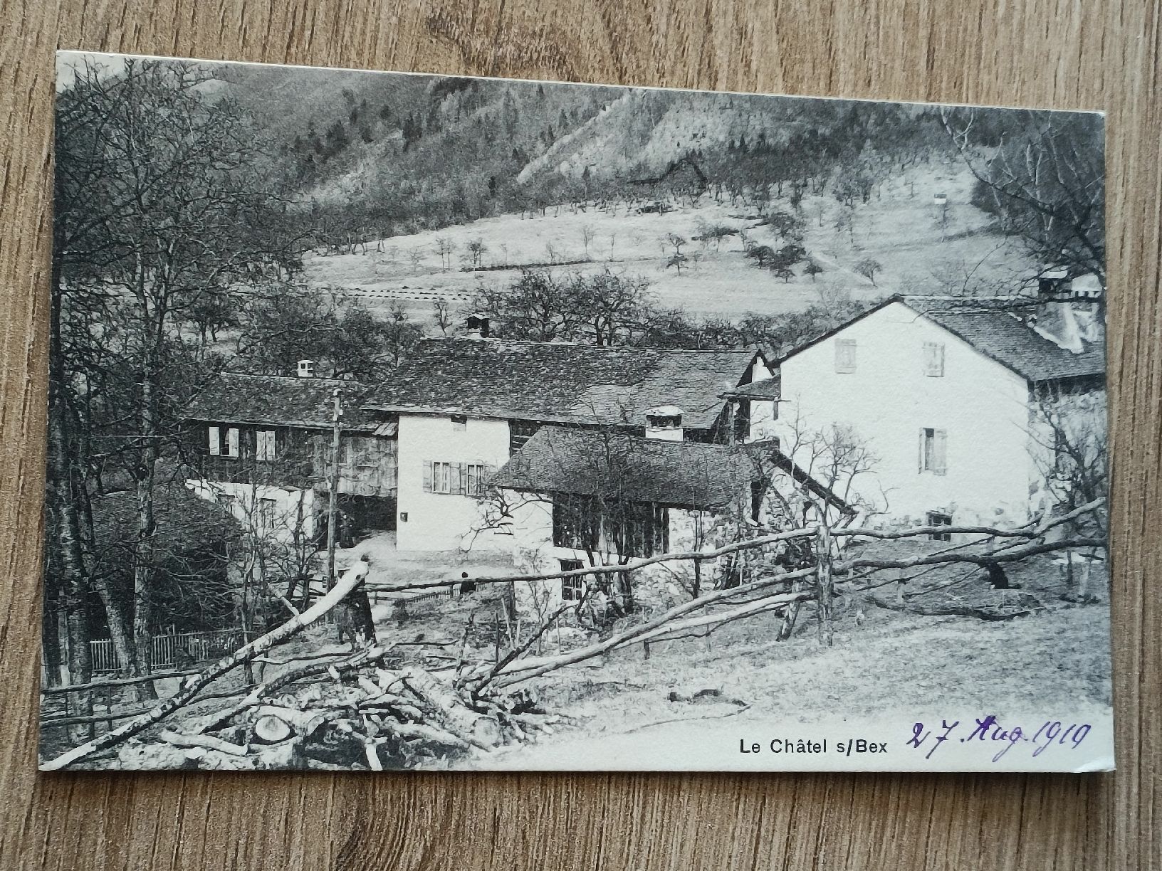 Ansichtskarten: Alte PK / Le Chatel sur Bex - Gelaufen ca. 1907 – Gebraucht aus Brugg AG von Ente015