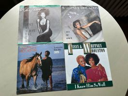 WHITNEY HOUSTON tolle Singles Kult Top 80's Hit Charts