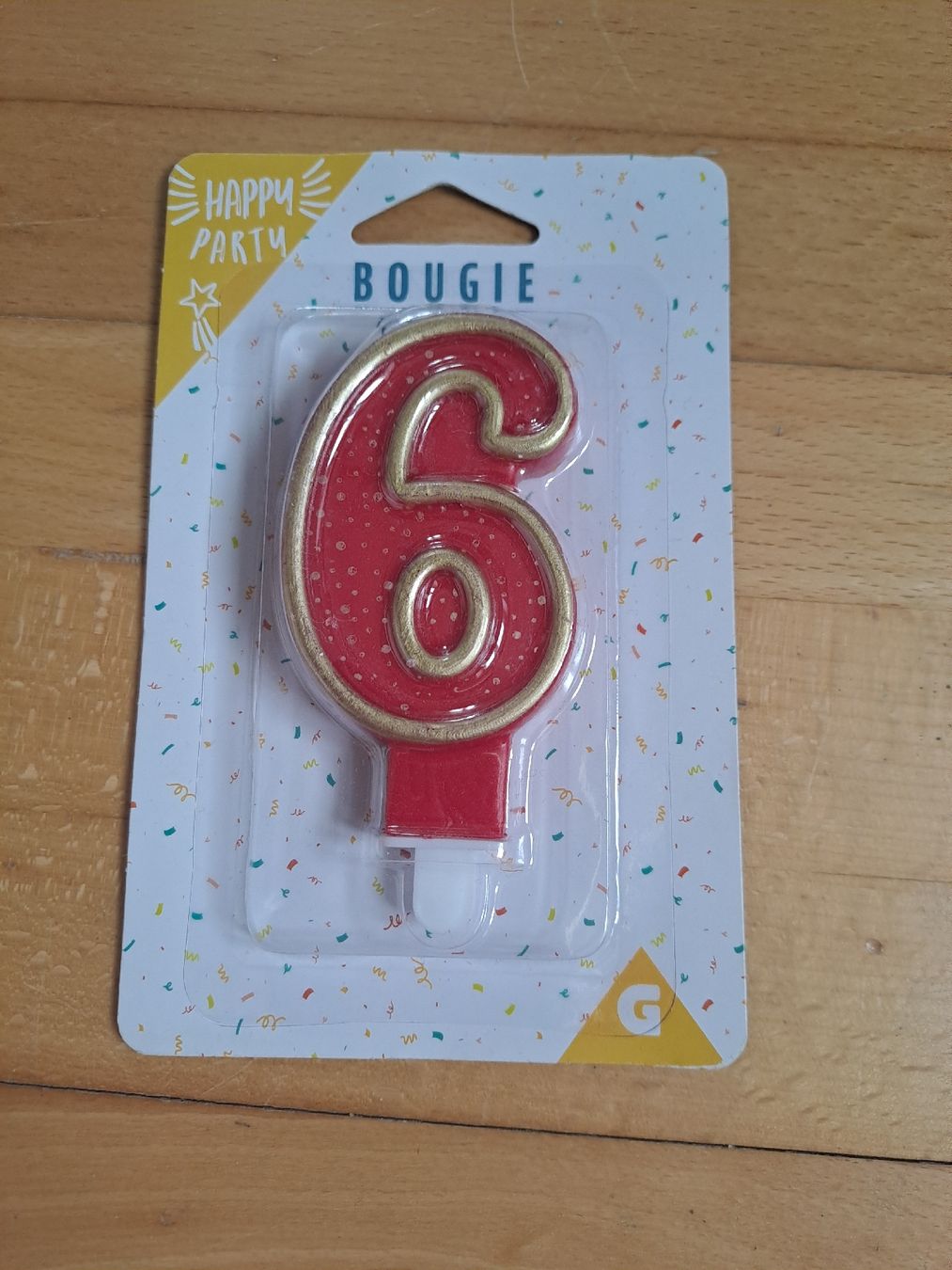 Candele: Kerze 6 Jahre  – Nuovo e nell'imballaggio originale da Scherz venduto da taa_sf6g