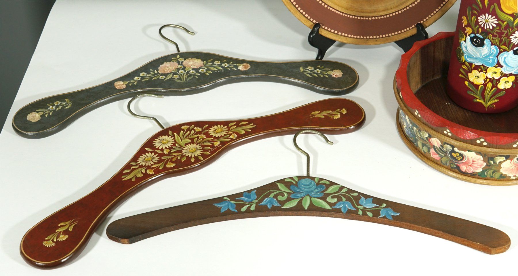 Tutte le decorazioni: Konvolut von 9 tollen Accessoires mit Bauernmalerei – Usato da Meggen venduto da Brockitare 4