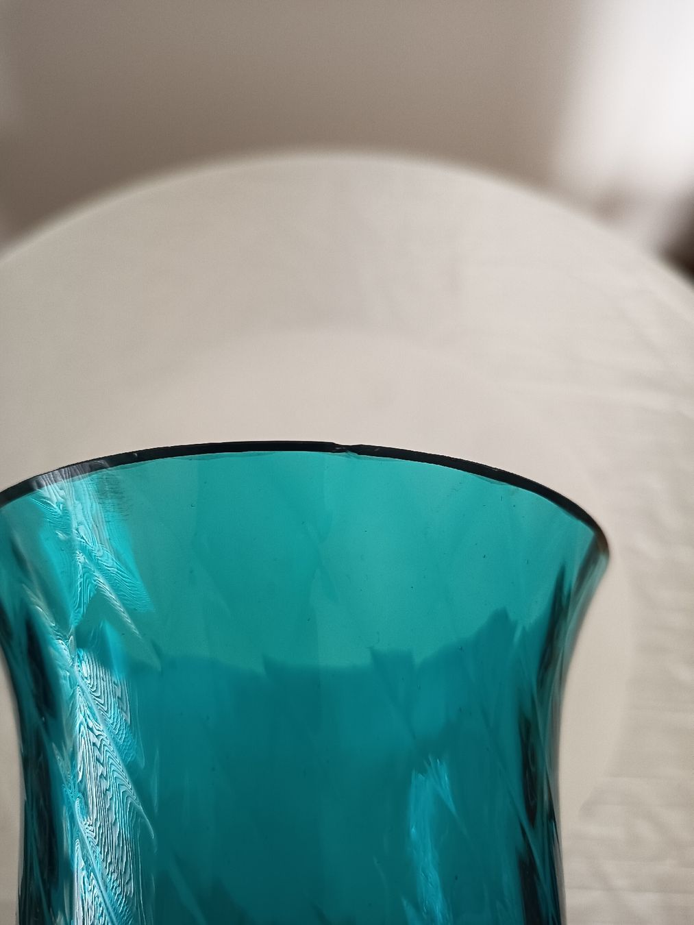 Vasi & Recipienti: Glas Vase Türkis 19cm Hoch – Usato da Wangen b. Olten venduto da crea_look 2