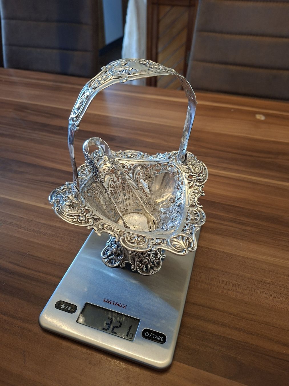 Statuette: Brautstrausskorb Warschau Silber 800 – Usato da Neuenkirch venduto da STMK21 9