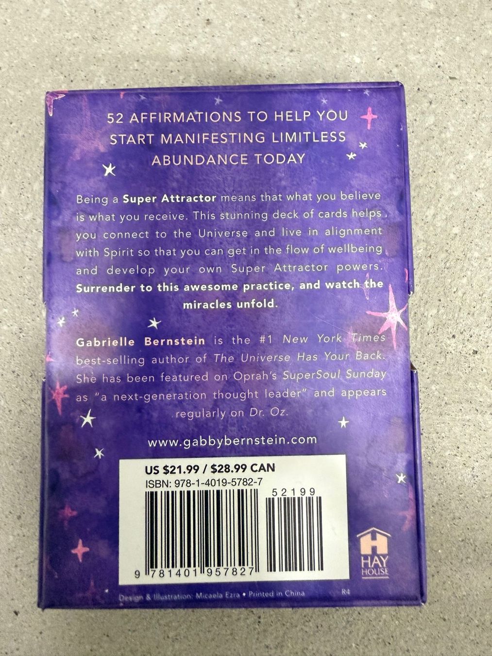 Libri: Super Attractor Kartenset von Gabrielle Bernstein – Usato da Basel venduto da Tierschutz-Flohmi 2
