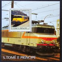 Sao Tome und Principe-Mi Block 467 ** (2003) Bahnmotive