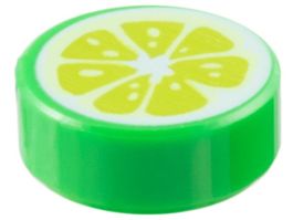 Lego Fliese mit Limette Muster (98138pb371)