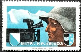 Soldatenmarke 2.WK, Mitr Kp IV/103, durchstoch, Wi Inf 500