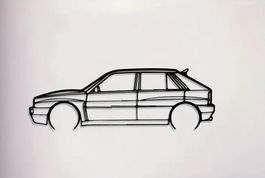 Auto Silhouette Metall Lancia Integrale  - 50cm breit