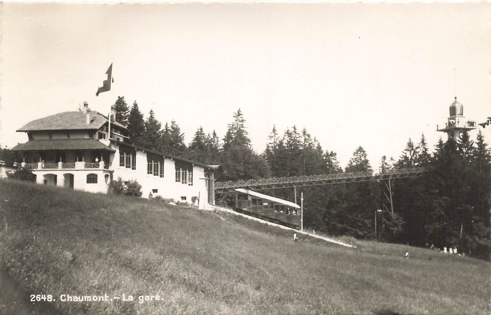 Cartoline postali: Chaumont la gare – Usato da Biasca venduto da Blenio71
