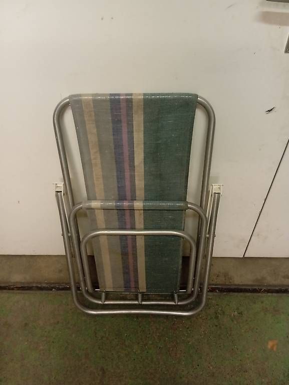 Stühle: Strandstuhl mit Streifen , Vintage – Gebraucht aus Basel von Petergunn 4