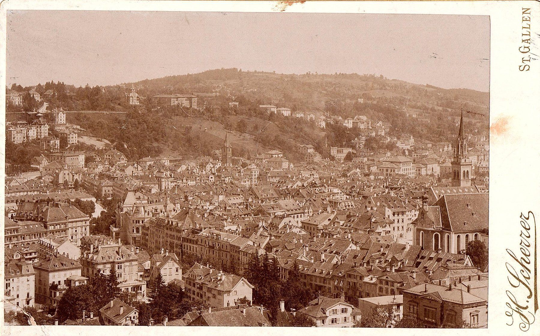 Poster & Bilder: Fotografie St. Gallen um 1900 – Gebraucht aus Mörschwil von lindaswunderkiste