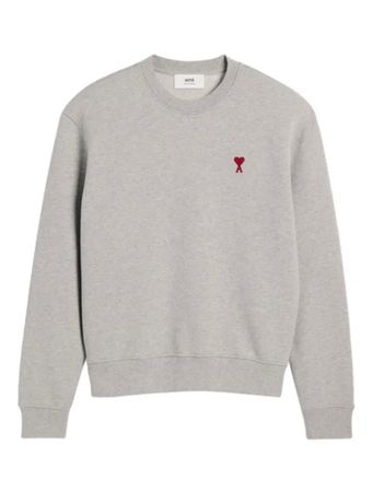 AMI PARIS Pullover Baumwolle Grau Gr. S