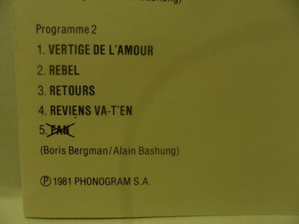 Musicassette: BASHUNG   "PIZZA" – Nuovo (secondo la descrizione) da Langnau i. E. venduto da gf2_29jt 2