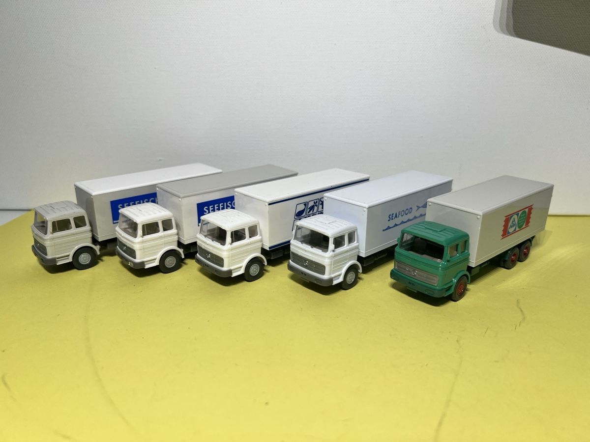 Wiking Modellautos: 5x Wiking MB LP2223 in 1/87 – Gebraucht aus Weinfelden von Kammerflimmern