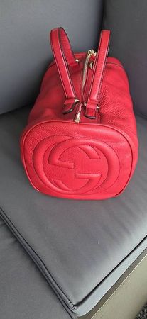 Original Gucci Soho Boston Tasche rot