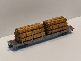 RhB Rungenwagen Bundholz Spur N