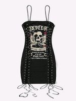 Gothic Kleid geschnürt Gr S/M *neu*