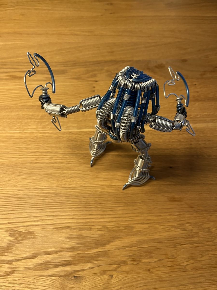 Statuette: Handgemachte Draht-Skulptur - Alien Predator Figur! – Nuovo (secondo la descrizione) da Grenchen venduto da ChriguX66 4