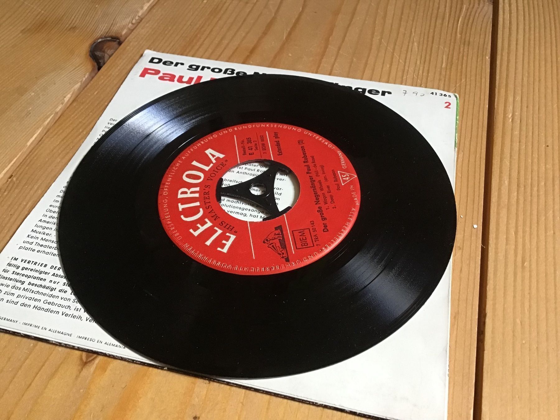 Vinyles: single, Paul Robeson, deep river – D'occasion à liestal par makai05 3