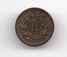 (501) Schweiz, 1 Rappen, 1850, top unz/stgl