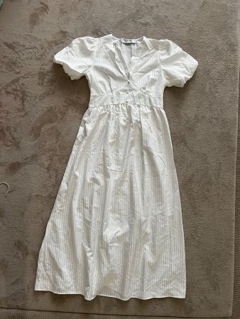 Kleid weiss kurzarm Grösse 38 NEU