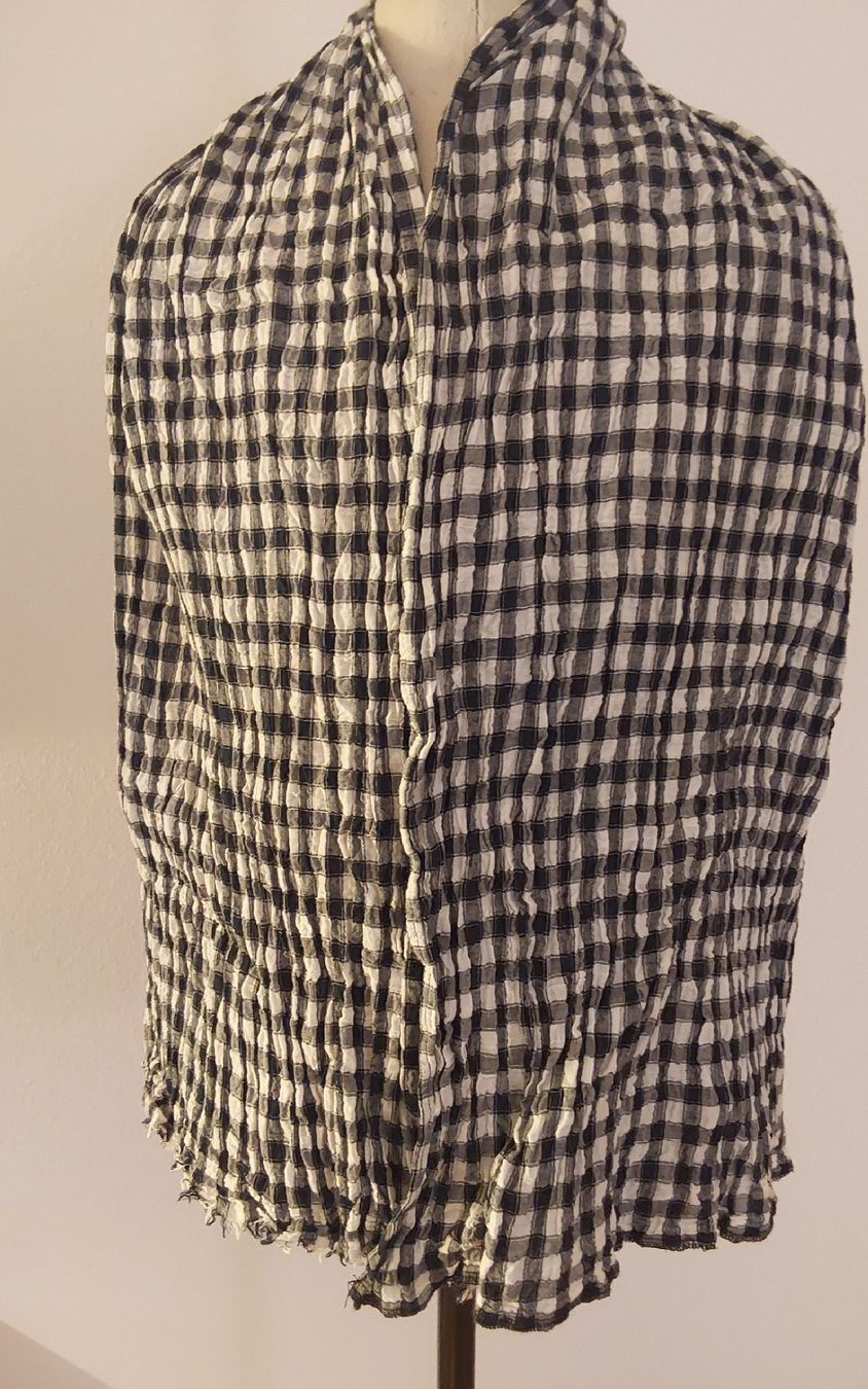 Foulard & Sciarpe: Schal Tuch Baumwolle schwarzweiss – Usato da Köniz venduto da scopello12 1