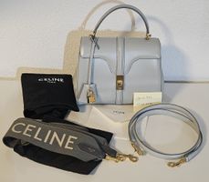 Celine Bag Leder Hellblau neuwertig mit extra Strap