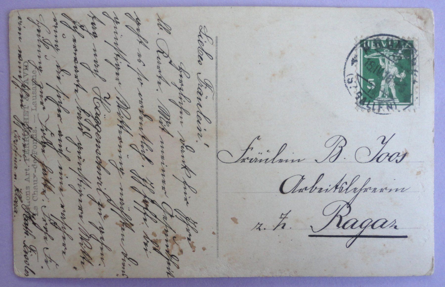 Cartoline postali: St. Gallen - Wildpark – Difettoso da Fétigny venduto da Billy2miny 1