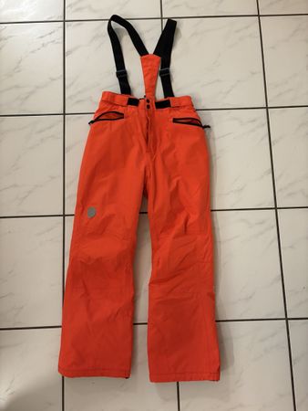 Orange Skihose Gr. 140 (10J) - Top Zustand für den Winter!