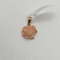 Echt 14K Gold - Blumen Anhänger