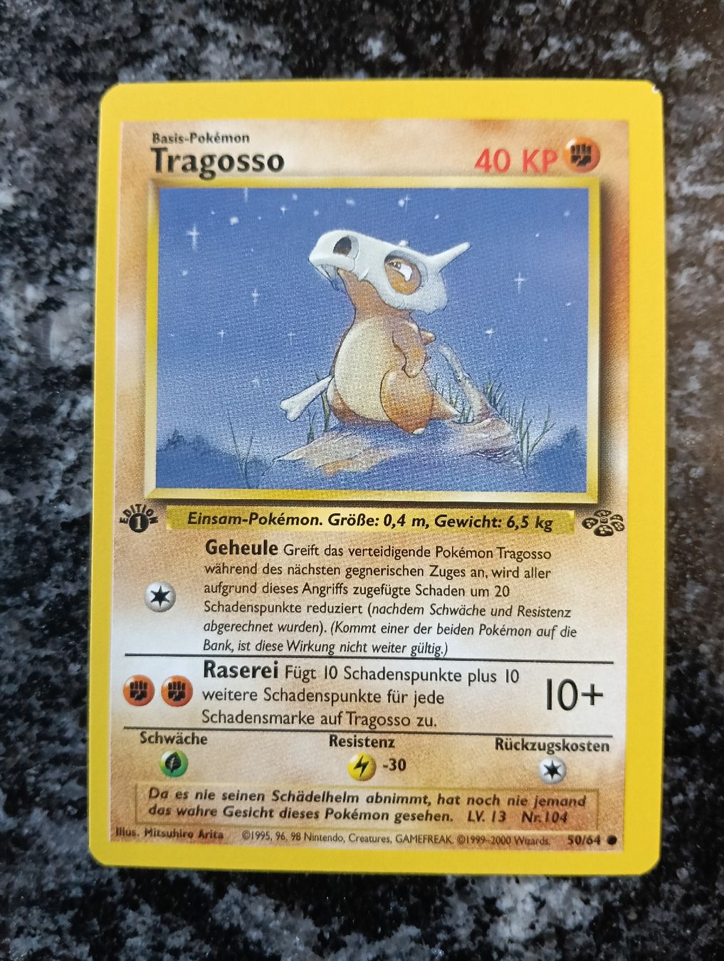 Pokémon Carte collezionabili: Pokémon Dschungel 1 Edition Tragosso – Usato da LEUZIGEN venduto da mic_sdh5