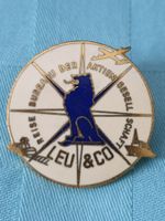 REISE BUREAU LEU & CO altes emailliertes Abzeichen