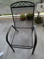 4 Balkon-/Gartenstühle aus Metall