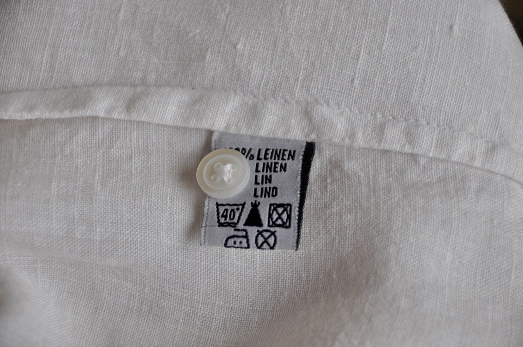 Globus Camicette: Weisse Leinenbluse von Globus Essentials, Grösse 36 – Usato da Basel venduto da fido_mania 4