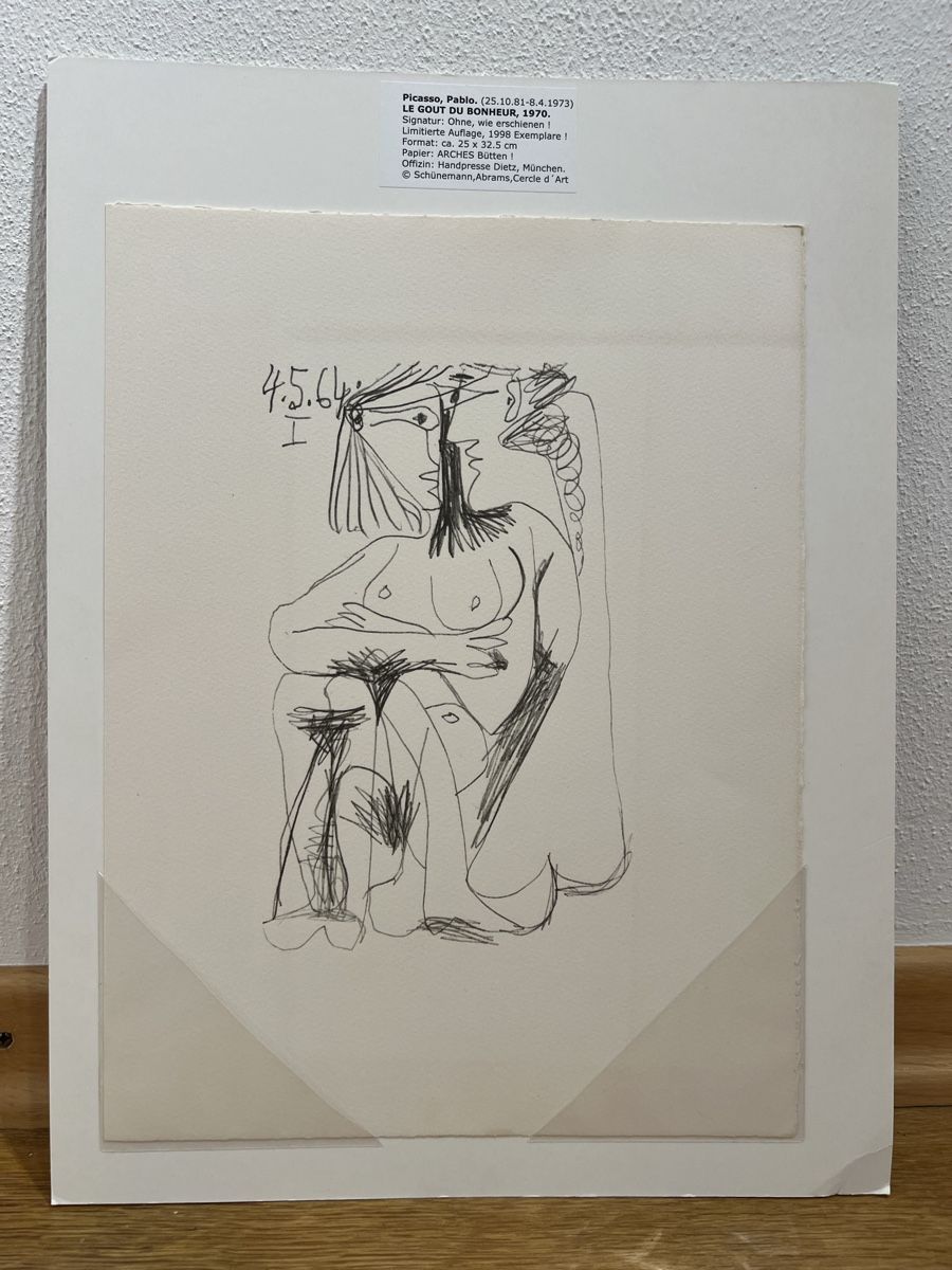 Arts picturaux & lithographies: Lithographie Pablo Picasso – D'occasion à Orbe par Watchivore 1