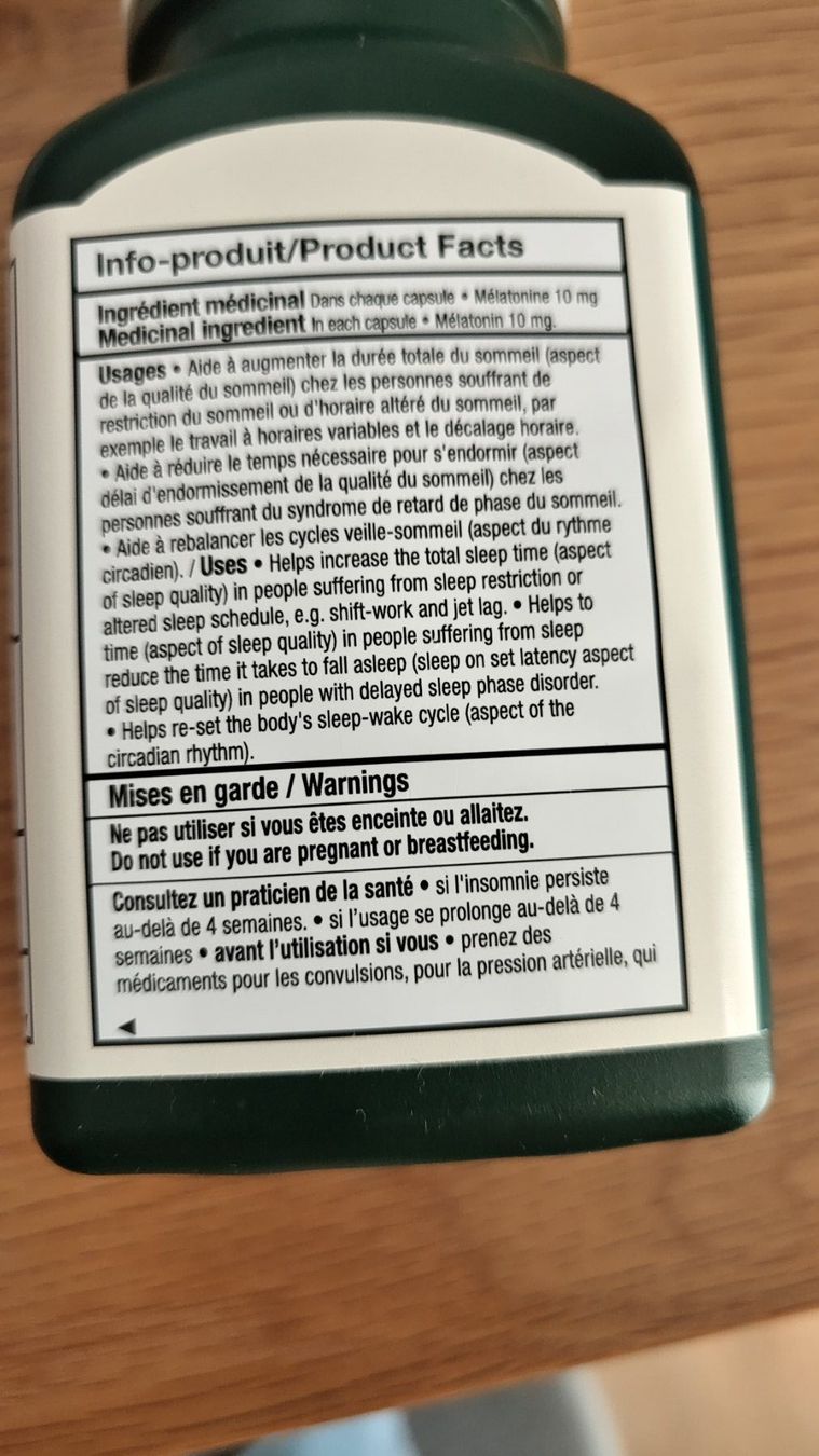 Aliments & Spécialités: Melatonin 10mg – Neuf avec emballage d'origine à Bottighofen par rolbec 2