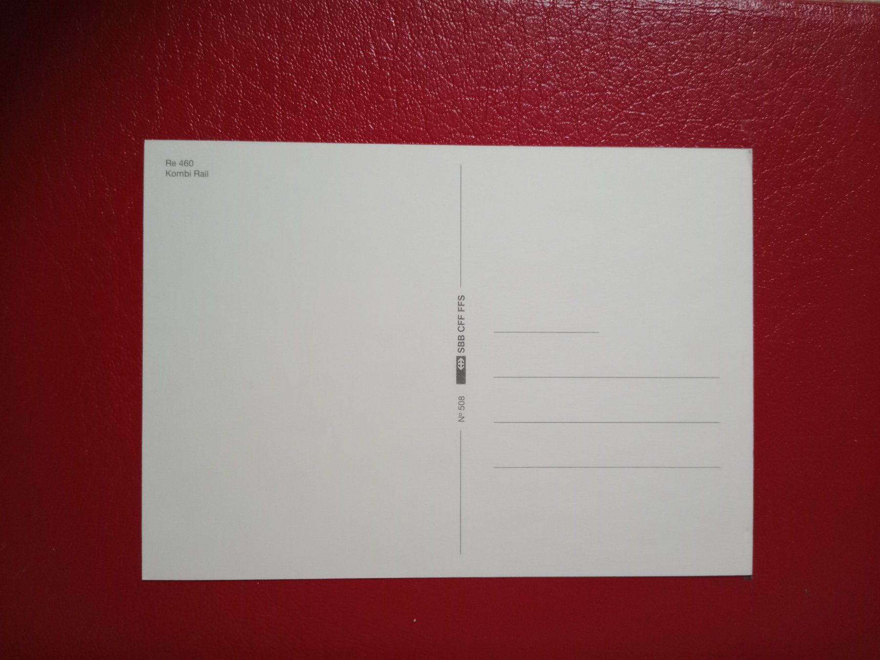 Cartoline postali: AK Bahn SBB Re 460 Kombi Rail – Usato da Küttigen venduto da Melisch1000 1