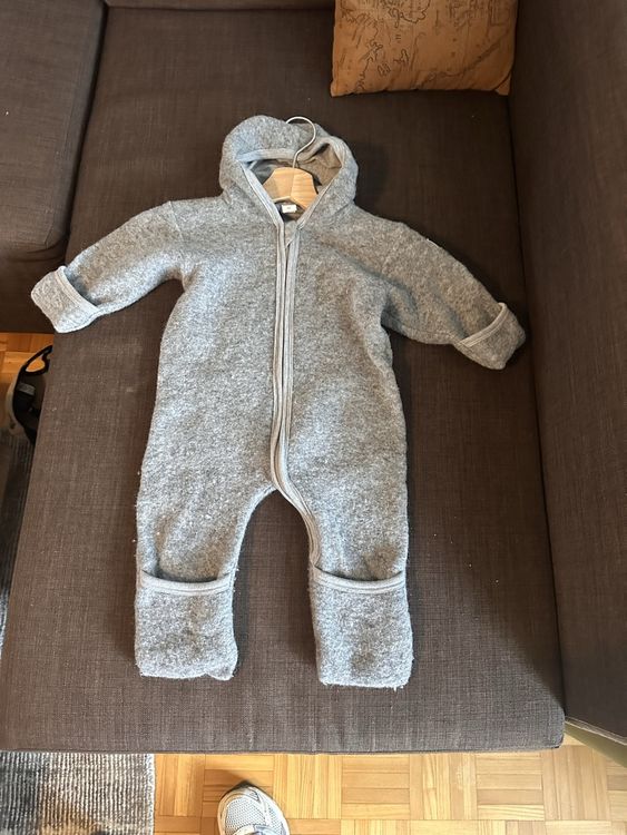 Lilakind Baby Kinder Wollwalk Overall Mit Kapuze Un Produktbild-Vorschau 2