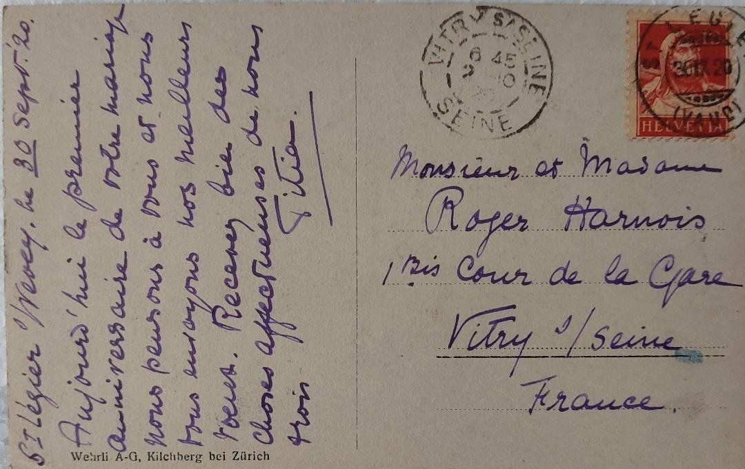 Cartoline postali: THUN am Aarekanal - 1920 – Usato da Delémont venduto da Domdom1 1