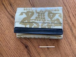 Freitag Portemonnaie weiss / beige aussen; blau innen