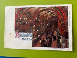Postkarte Kornhauskeller Bern mit Stempel 1910
