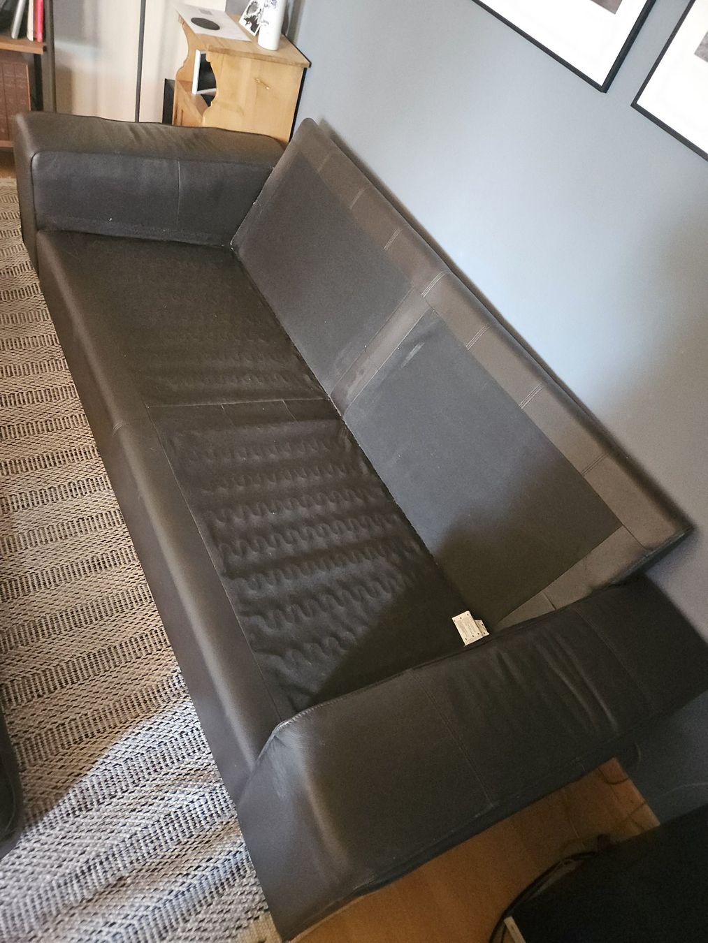 Ikea Sofas: 3er-Sofa, Leder dunkelbraun – Gebraucht aus Basel von Ekr 4