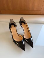 Christian Louboutin en cuir verni noir, à bout pointu 38,5