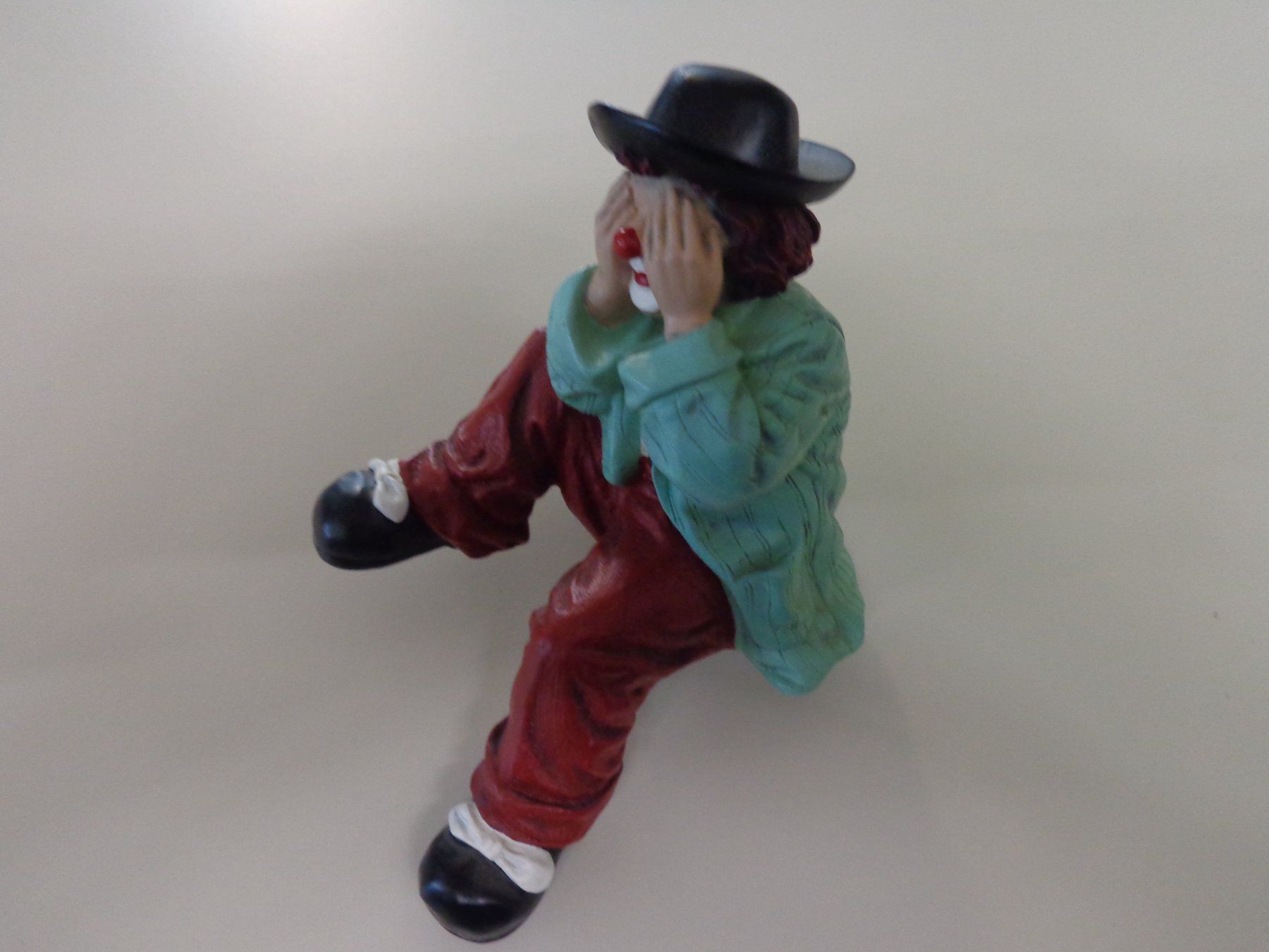 Statuette: Gilde Clown sitzend sehe Nix Hemd mintgrün – Nuovo (secondo la descrizione) da Liestal venduto da Gecko16 1