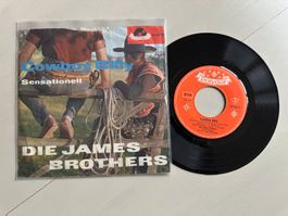 DIE JAMES BROTHERS tolle Single Cowboy Billy Kul Peter Kraus