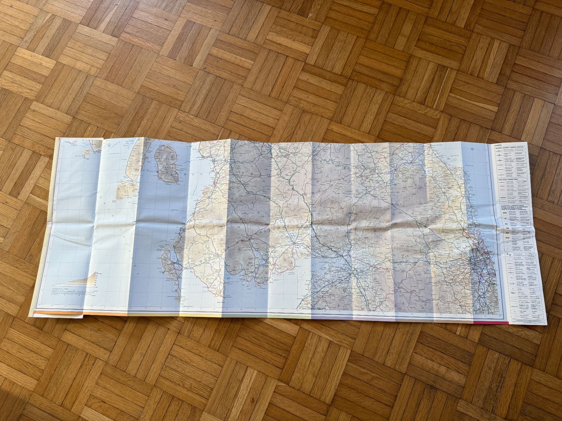 Cartine & Atlanti: Shell Supermap Schottland, England, Central, Süd, 1980 – Usato da Erstfeld venduto da Mario_boe0 1