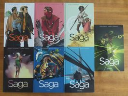 Saga 1 - 7 Sci Fi Comic Staples K. Vaughan