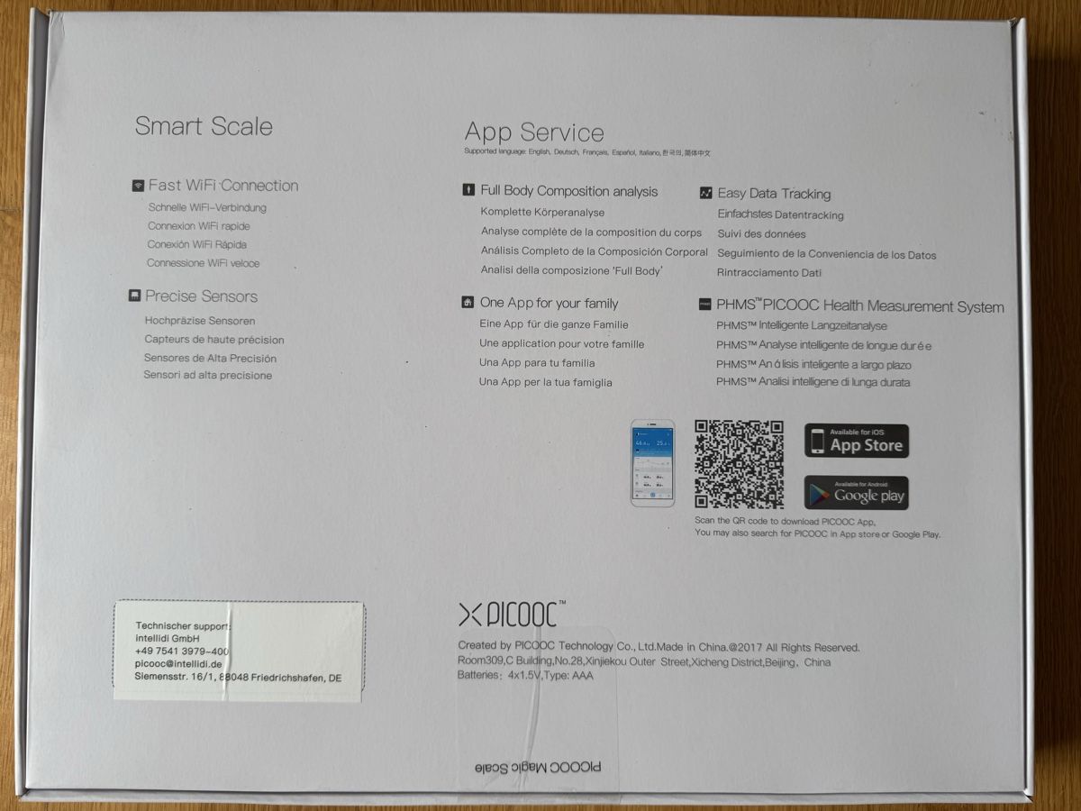Personenwaagen: Picooc Körperanalysewaage, Modell S3 – Gebraucht aus Mellingen von Frank55 5