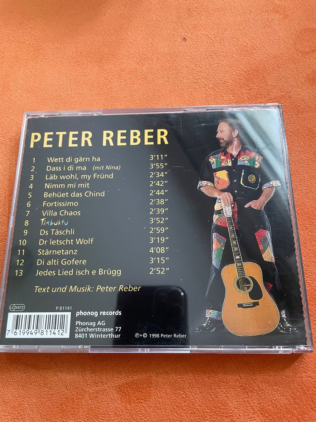 CD: Peter Reber - Timbuktu – Usato da St.Gallen venduto da Korb0 1