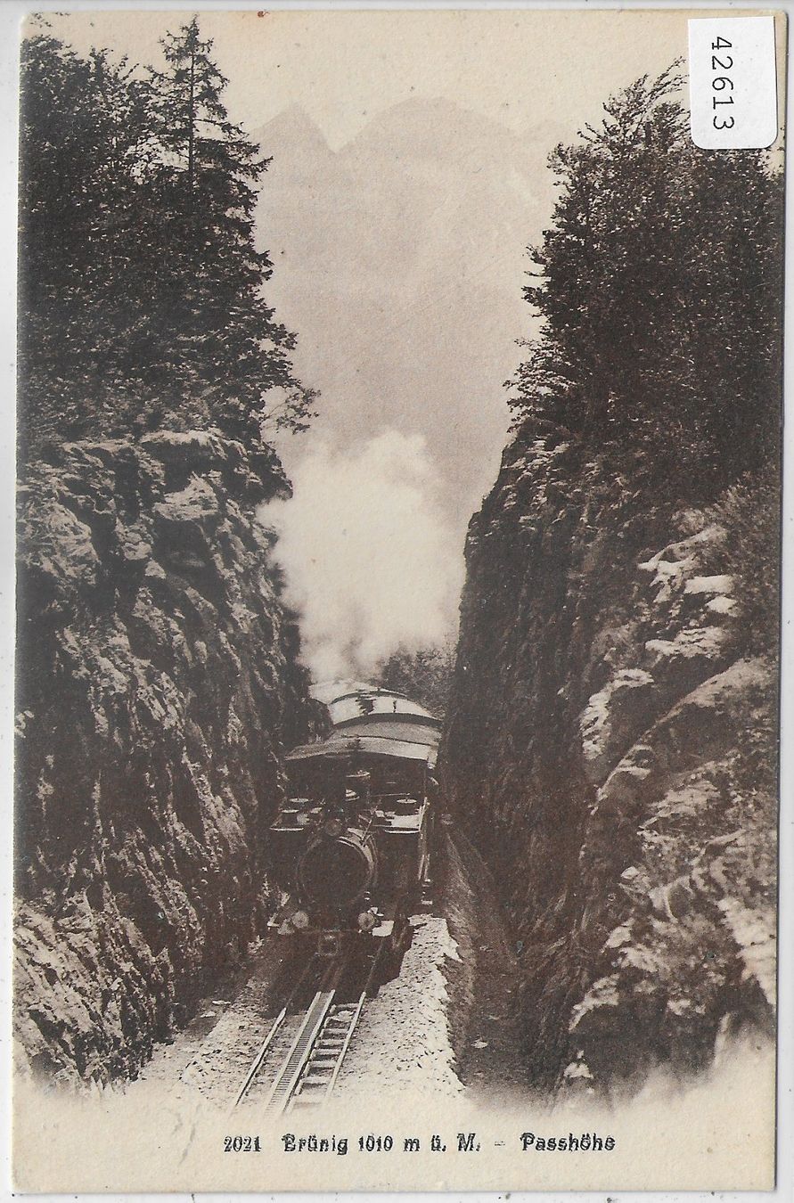 Cartoline postali: Brünig - Passhöhe - Dampflok – Usato da Ettingen venduto da Kartenplanet
