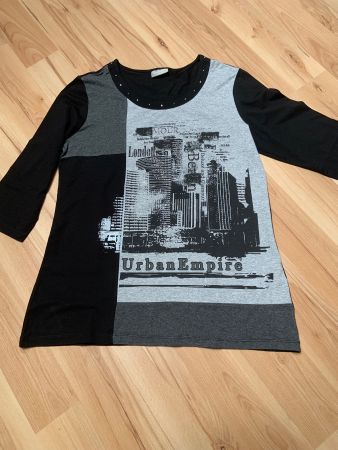 Tee-shirt femme chic motif ville urbaine, taille XL, plus...